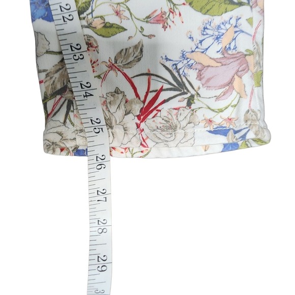 J Jill Floral Print Cropped Pants Casual Trousers - Picture 3 of 4